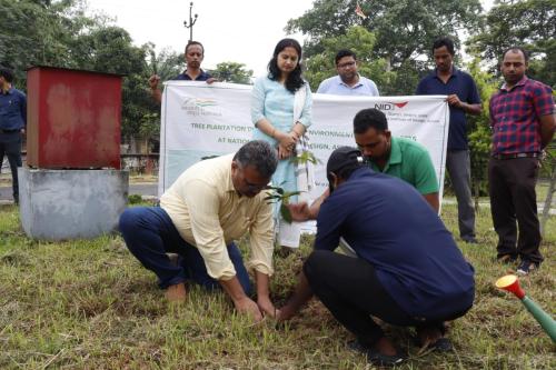 Sapling Plantation by Director, NID Assam