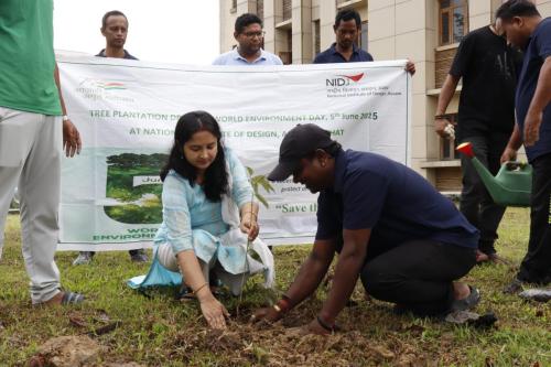 Sampling Plantation by Registrar, NID Assam